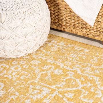 Malta Bohemian Medallion Textured Weave Indoor/outdoor Area Rug